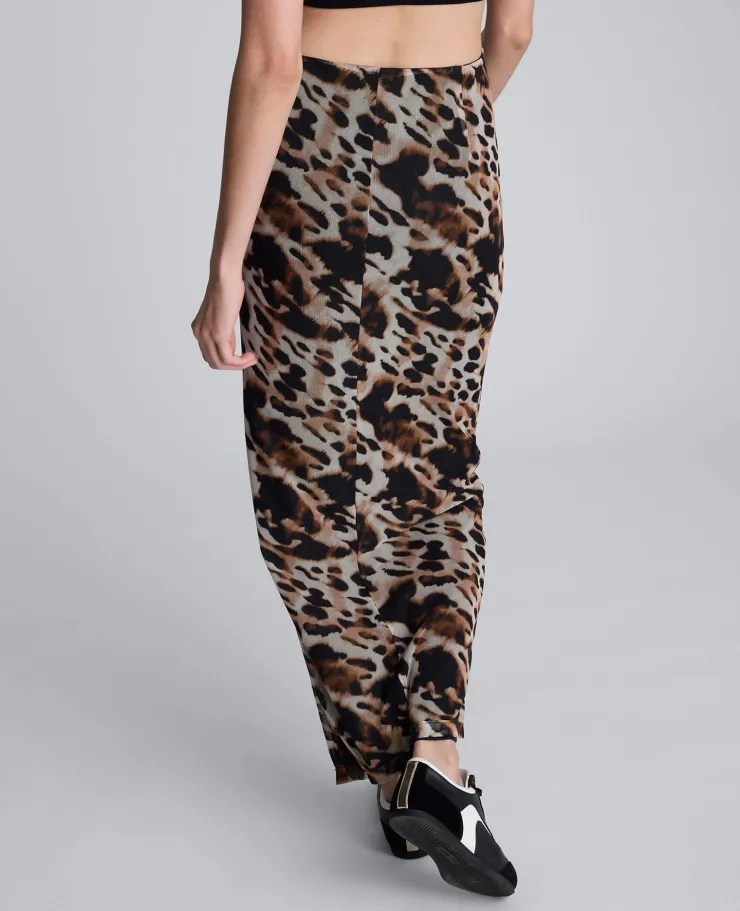 Animal Printed Pull On Mesh Skirt>Kenneth Cole New