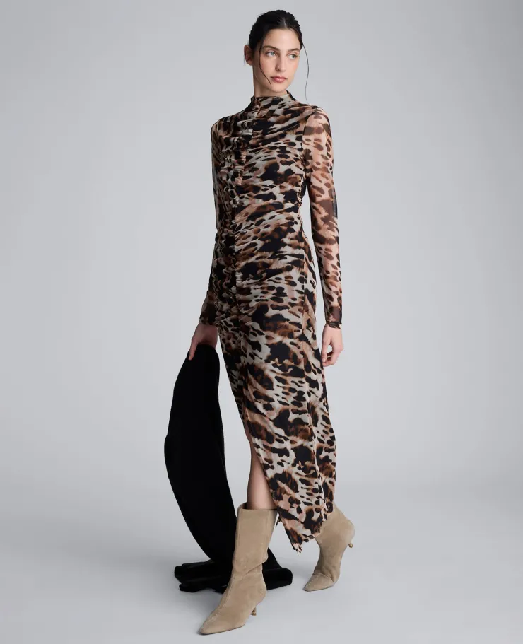 Animal Printed Pull On Mesh Skirt>Kenneth Cole New