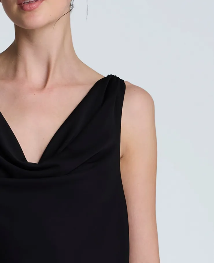 Asymmetrical Hem Cowl Neck Dress>Kenneth Cole Best