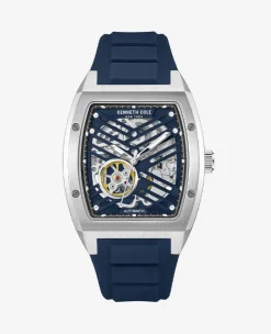Automatic Silicone Strap Watch>Kenneth Cole Outlet