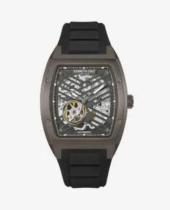 Automatic Silicone Strap Watch>Kenneth Cole Outlet