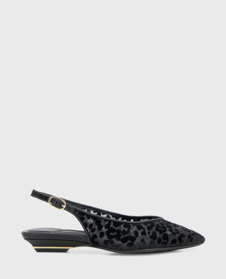 Berkette Leopard Flocked Mesh Slingback>Kenneth Cole Hot