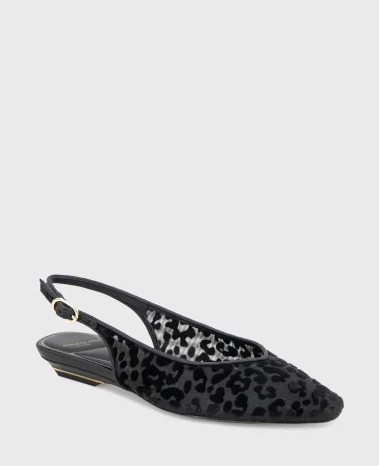 Berkette Leopard Flocked Mesh Slingback>Kenneth Cole Hot