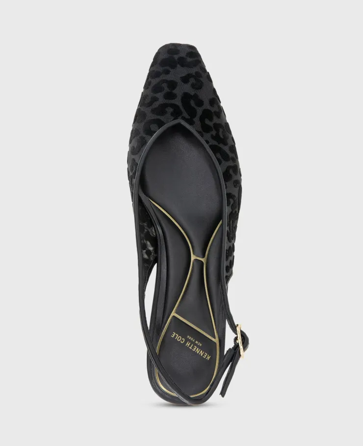 Berkette Leopard Flocked Mesh Slingback>Kenneth Cole Hot
