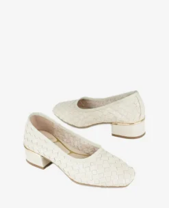 Birdie Woven Leather Pump><noscript><img width=
