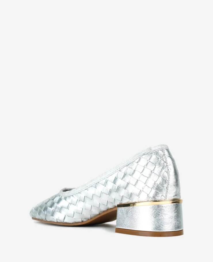 Birdie Woven Metallic Leather Pump>Kenneth Cole Best