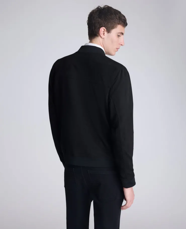 Bomber Collar Trucker Jacket>Kenneth Cole