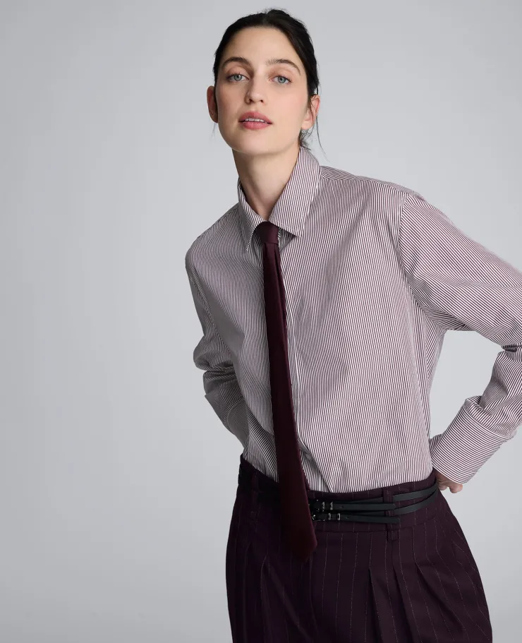 Boyfriend Button Down Shirt With Tie>Kenneth Cole Online