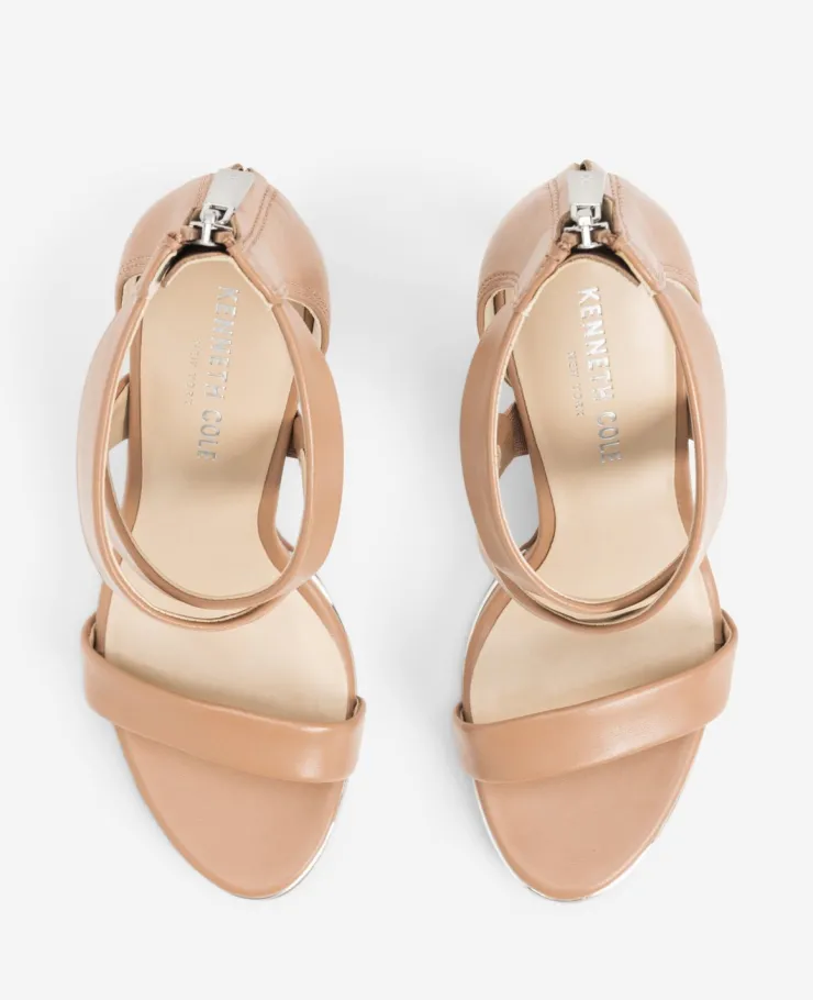 Brooke Cross Strap Heeled Sandal>Kenneth Cole Outlet
