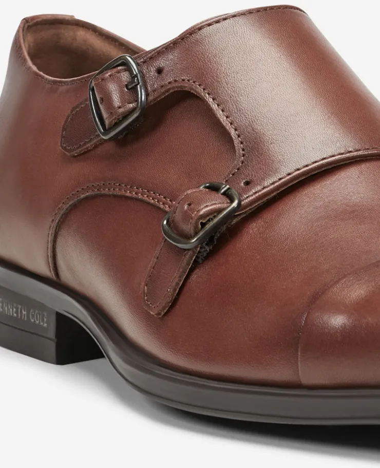 Charles Double Monk Strap Cap Toe Oxford>Kenneth Cole