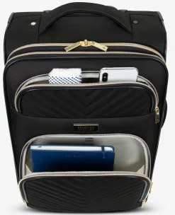 Chelsea Chevron Quilted Expandable Suitcase><noscript><img width=