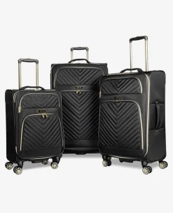 Chelsea Chevron Quilted Expandable Suitcase><noscript><img width=