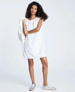 Circle Sequin Sleeveless Wedge Shift Dress>Kenneth Cole Clearance