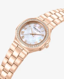 Classic Crystal Lined Outer Dial Bracelet Watch><noscript><img width=