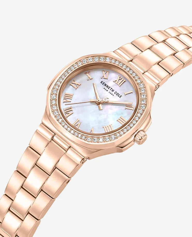 Classic Crystal Lined Outer Dial Bracelet Watch>Kenneth Cole New