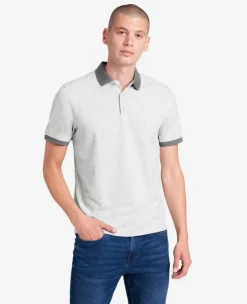 Colorblock Collar Solid Short Sleeve Polo><noscript><img width=