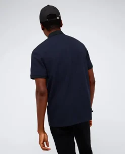 Contrast Placket Button Polo><noscript><img width=