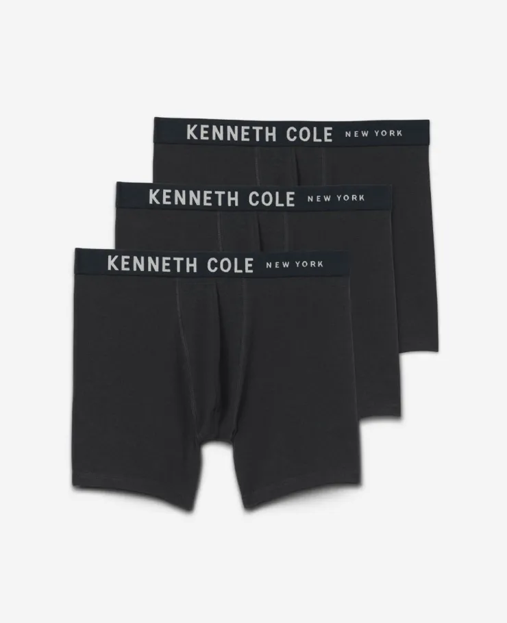 Cotton Modal Stretch Boxer Brief 3-Pack>Kenneth Cole Clearance