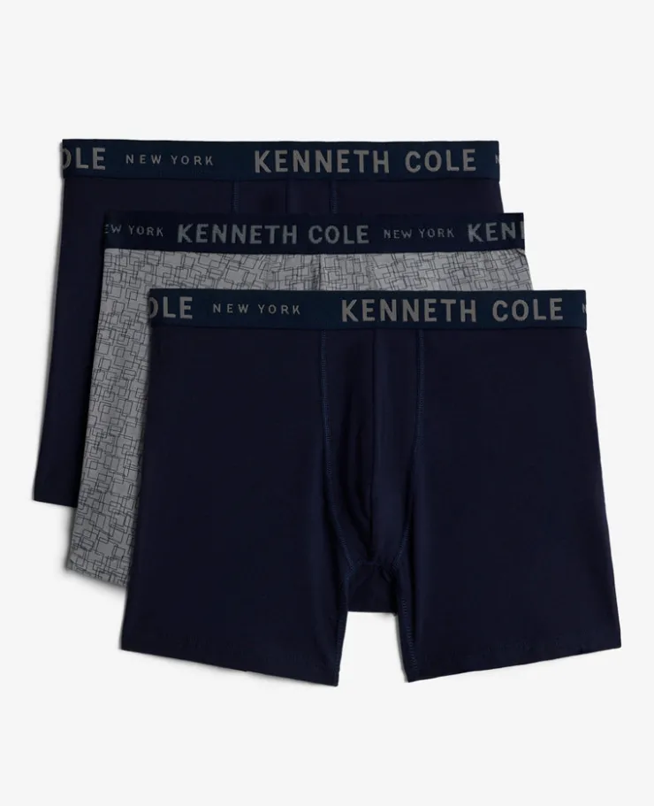 Cotton Modal Stretch Boxer Brief 3-Pack>Kenneth Cole Hot