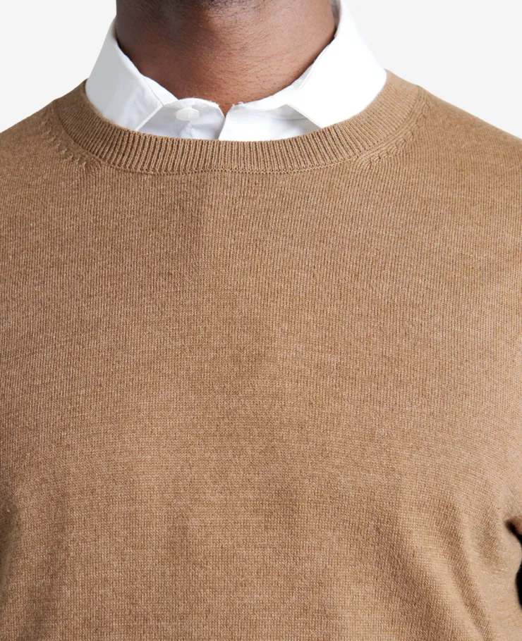 Crew Neck Sweater with Tipping Details>Kenneth Cole
