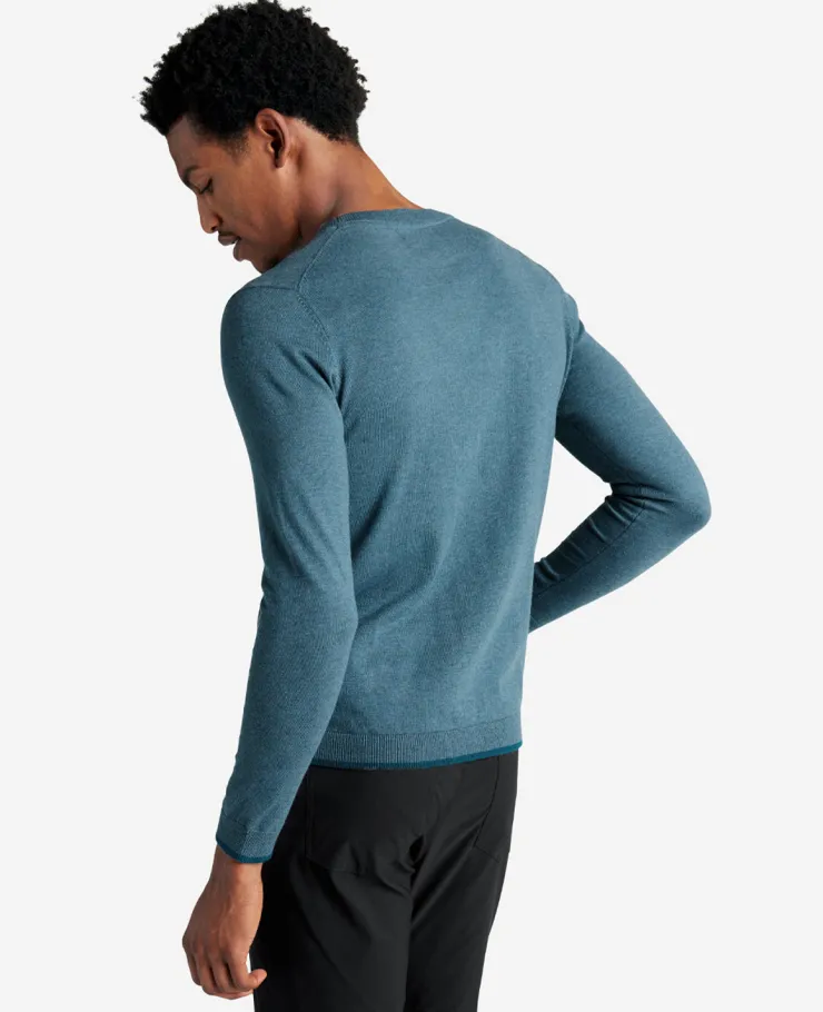 Crew Neck Sweater with Tipping Details>Kenneth Cole Best