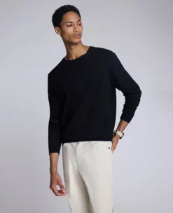 Crew Neck Sweater with Tipping Details>Kenneth Cole