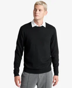 Crew Neck Sweater with Tipping Details><noscript><img width=