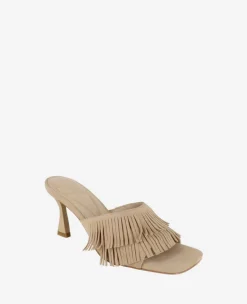 Darby Suede Fringe Heel><noscript><img width=