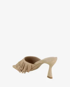 Darby Suede Fringe Heel><noscript><img width=