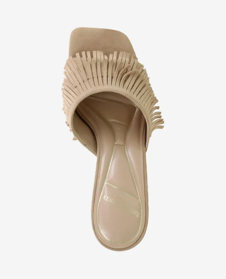 Darby Suede Fringe Heel>Kenneth Cole