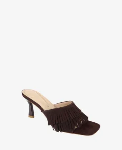 Darby Suede Fringe Heel><noscript><img width=