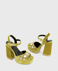 Dolly Charms Velvet Platform Sandal><noscript><img width=