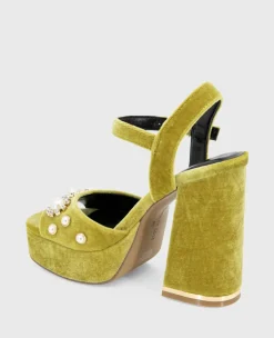 Dolly Charms Velvet Platform Sandal><noscript><img width=