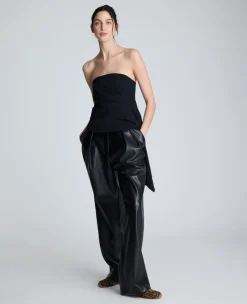 Drape Front Bustier Top><noscript><img width=