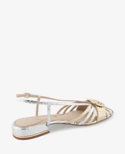 Farrah Metallic Combo Snake Caged In Buckle Sandal><noscript><img width=