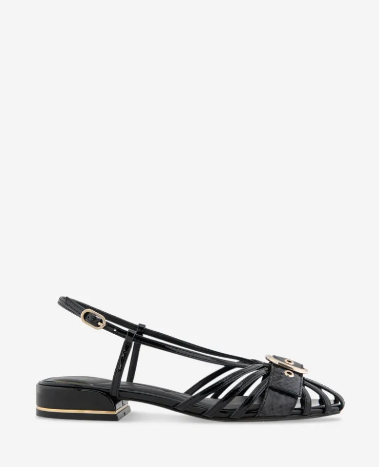 Farrah Patent Caged In Buckle Sandal>Kenneth Cole Discount