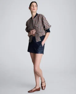 Faux Leather Fly Front Short><noscript><img width=