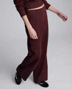 Faux Suede Pull On Wide Leg Pant>Kenneth Cole