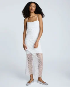 Fishnet Mesh Slip Maxi Dress>Kenneth Cole Clearance