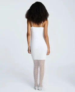 Fishnet Mesh Slip Maxi Dress><noscript><img width=