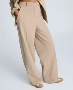 Fly Front High Rise Wide Leg Boyfriend Pant><noscript><img width=