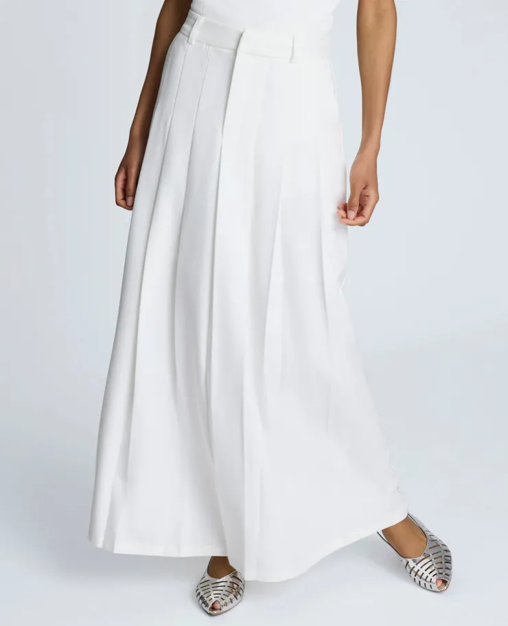 Fly Front Pleated Maxi Skirt>Kenneth Cole Hot