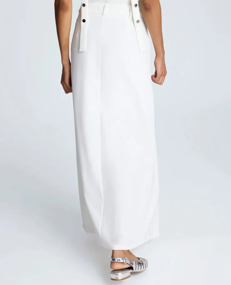 Fly Front Pleated Maxi Skirt>Kenneth Cole Hot