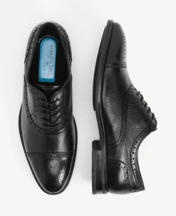Futurepod Leather Lace-Up Oxford with Medallion Cap Toe><noscript><img width=