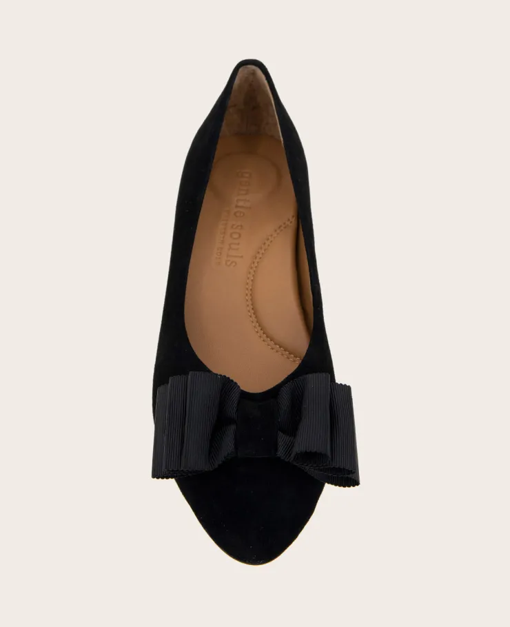 GENTLE SOULS - Atlas Suede Bow Flat>Kenneth Cole New