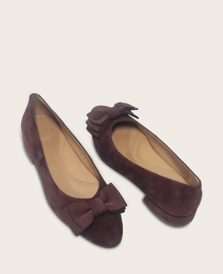 GENTLE SOULS - Atlas Suede Bow Flat>Kenneth Cole Outlet