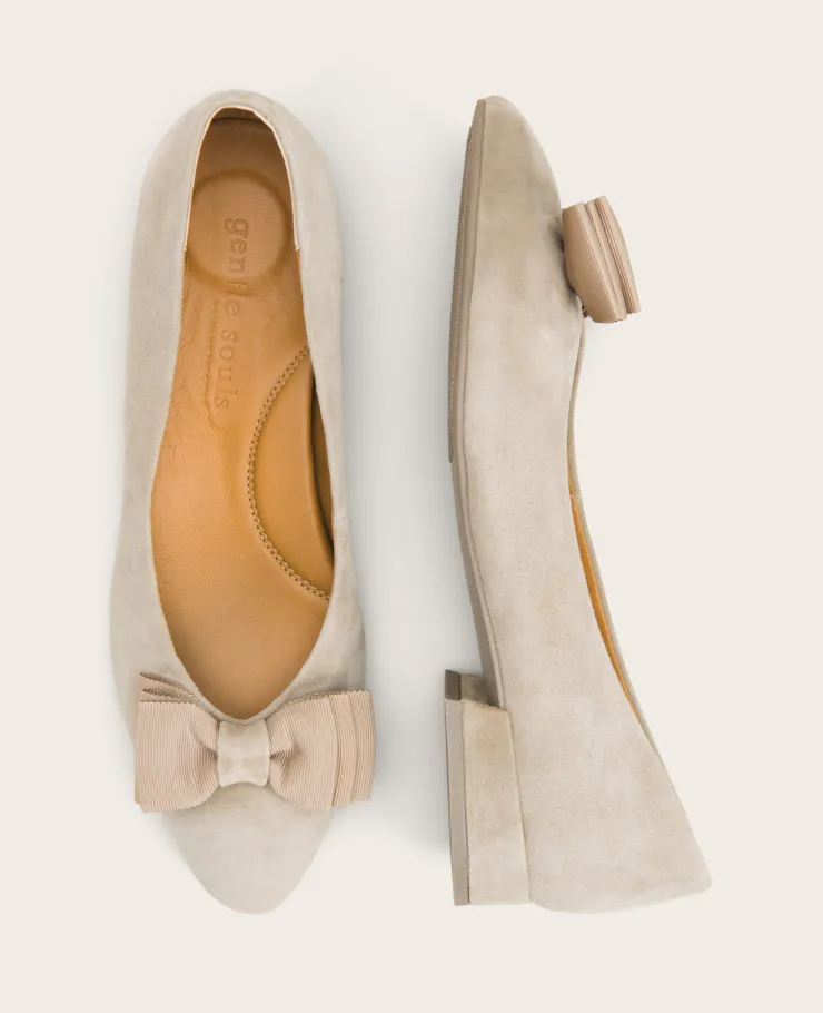 GENTLE SOULS - Atlas Suede Bow Flat>Kenneth Cole Sale