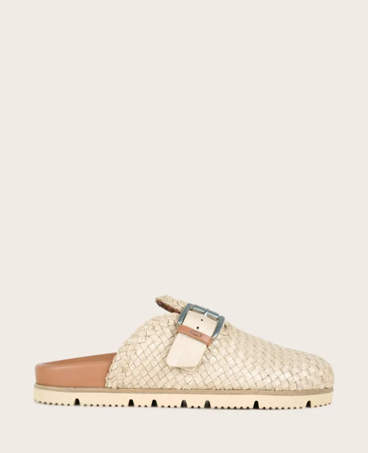 GENTLE SOULS - Brantley Buckle Woven Leather Mule>Kenneth Cole Online