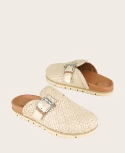 GENTLE SOULS - Brantley Buckle Woven Leather Mule><noscript><img width=