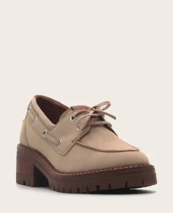 GENTLE SOULS - Brigly Leather Lug Boat Shoe><noscript><img width=